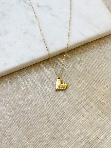 8455JN -  Pippa Heart Gold Filled Necklace