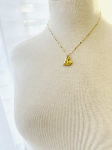 8455JN -  Pippa Heart Gold Filled Necklace