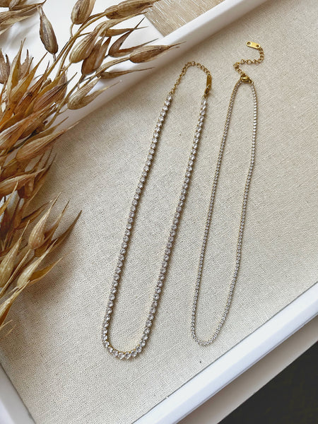 8442JN - Dean Gold Filled Tennis Necklace