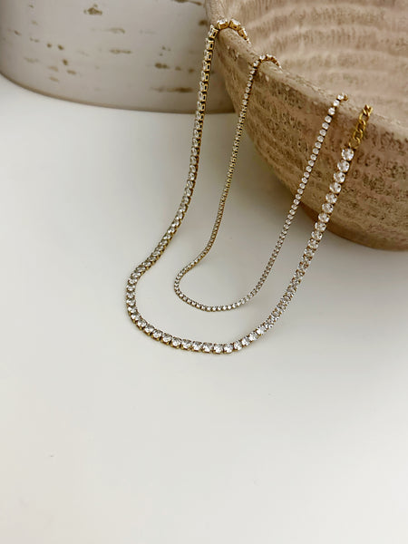 8442JN - Dean Gold Filled Tennis Necklace