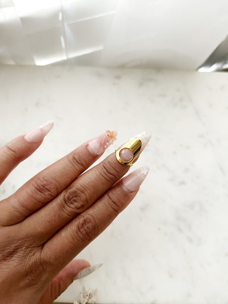 8430JR -  Simone Nail Finger Ring Gold Filled