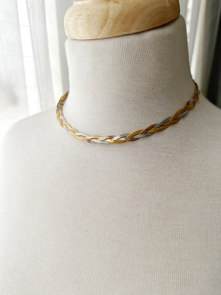 8832JN.a - Evelyn Mixed Metal Gold Filled Necklace